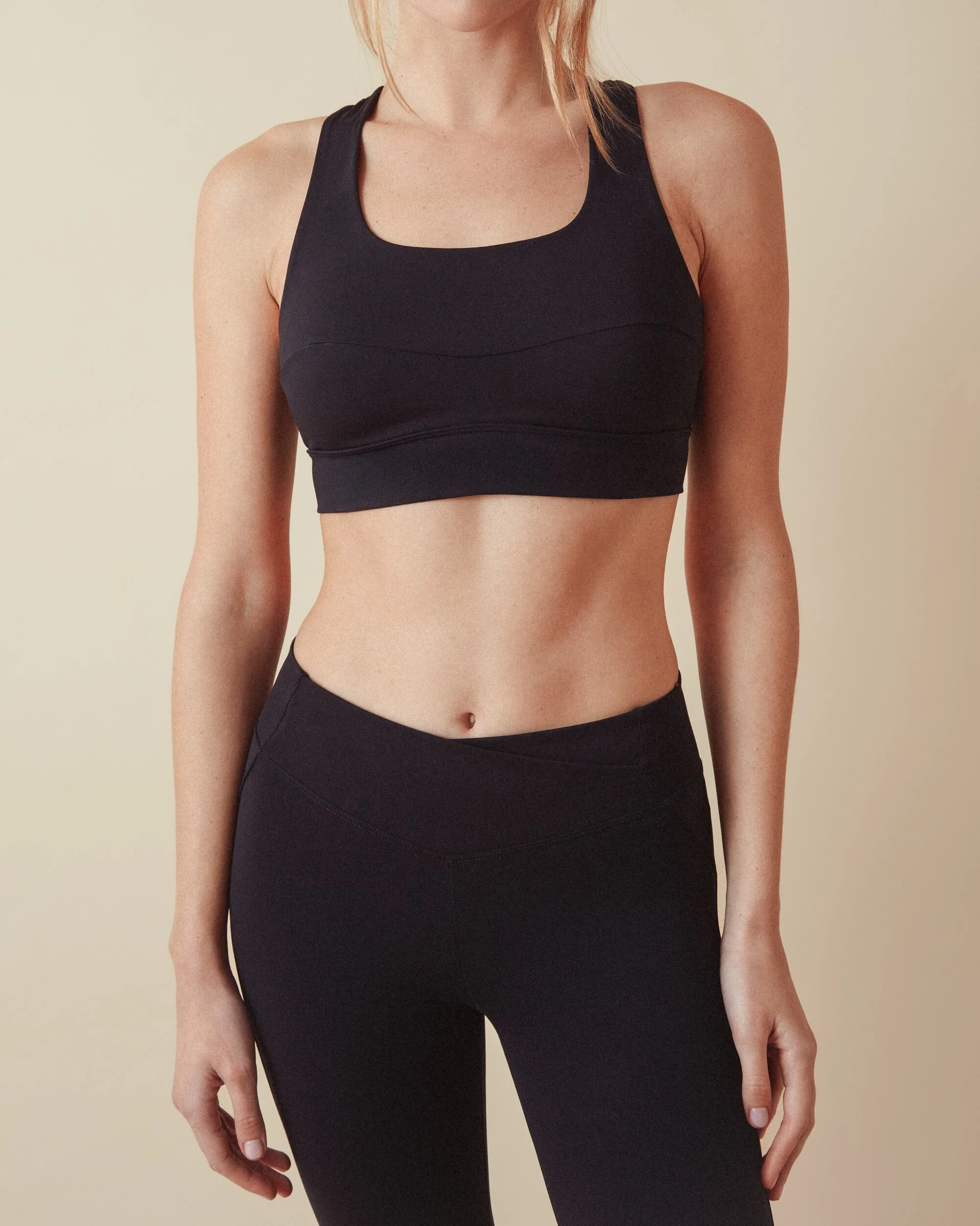 Bra à bretelles wrap-back en soie active