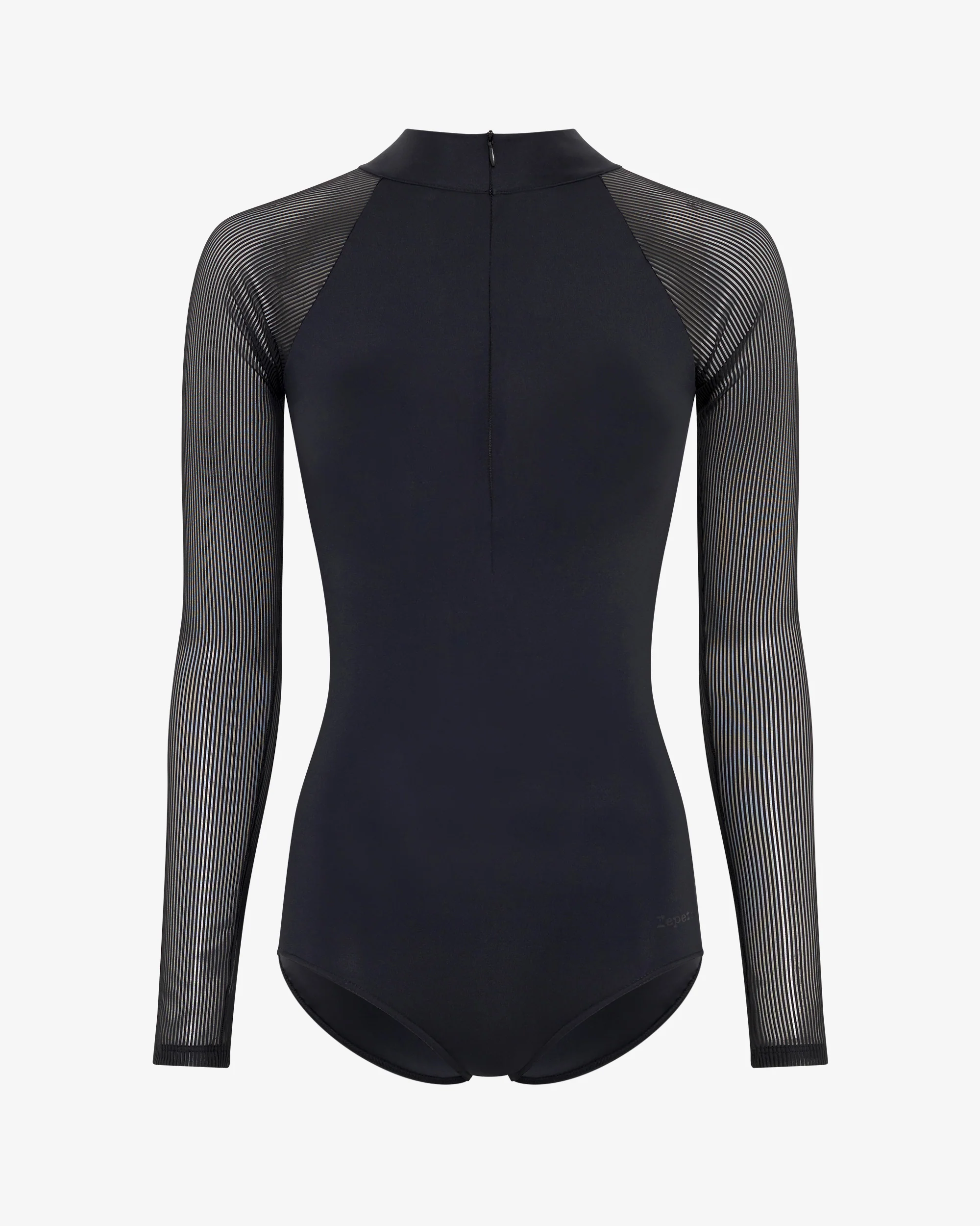 Leotard - col officier en maille