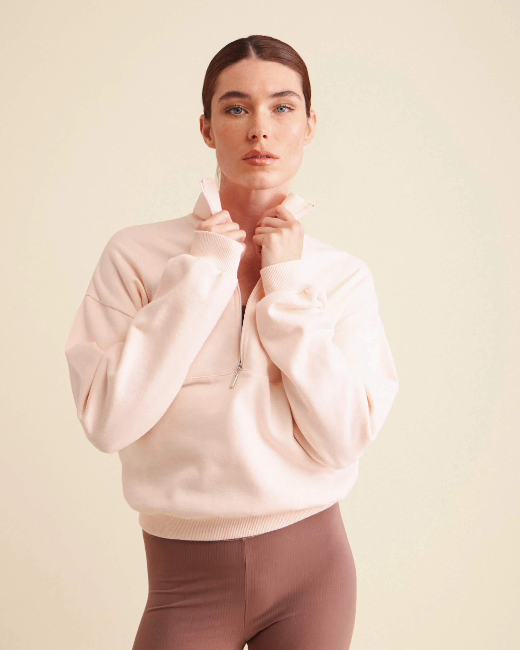 Essentiels Repetto sweat à fermeture éclair mi-long