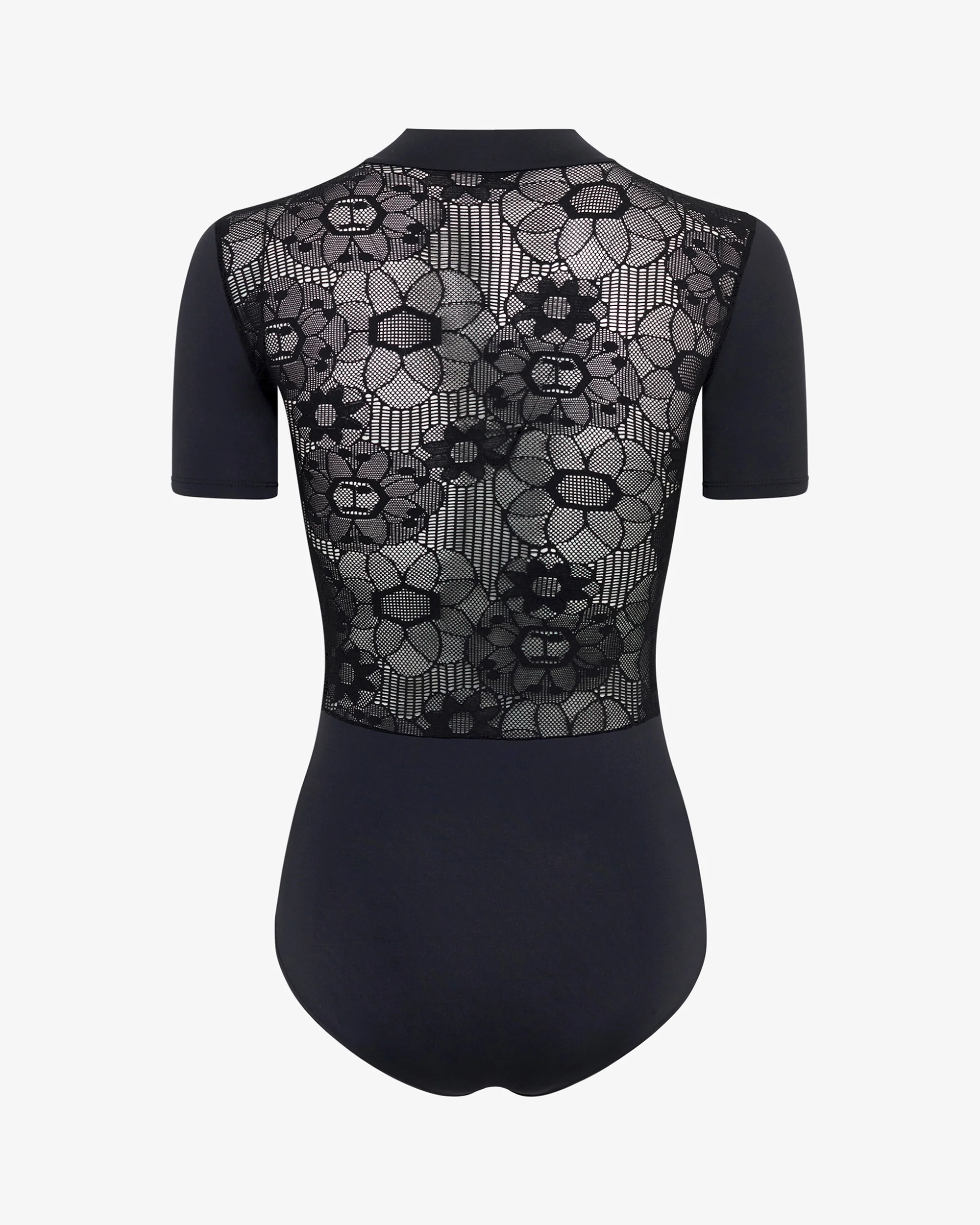 Leotard - col officier avec lacet à l'arrière
